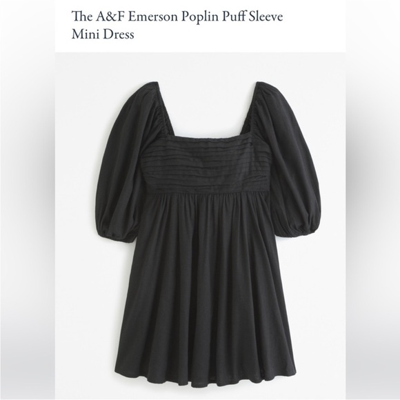 Abercrombie Emerson Poplin Puff Sleeve
Mini Dress - Picture 1 of 5